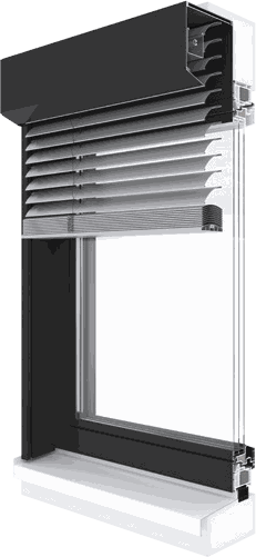 Vorbauraffstore zur Montage am Fenster oder Mauerwerk